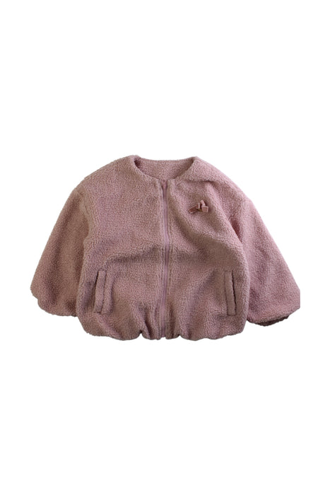 A Pink Puffer/Quilted Coats & Outerwear from Les Enphants in size 4T for girl. (Front View)