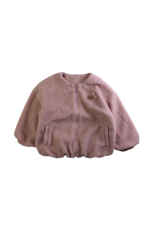 A Pink Puffer/Quilted Coats & Outerwear from Les Enphants in size 4T for girl. (Front View)