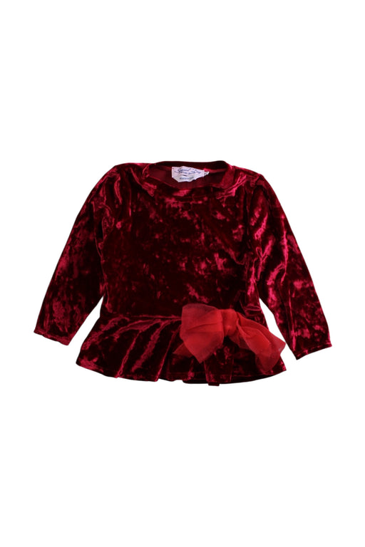 A Burgundy Long Sleeve Dresses from Special Day in size 2T for girl. (Front View)