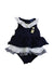 A Navy Sleeveless Rompers from Nicholas & Bears in size 3-6M for girl. (Front View)