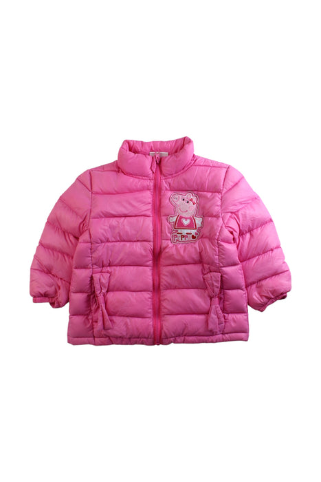 A Pink Puffer/Quilted Coats & Outerwear from Peppa Pig in size 18-24M for girl. (Front View)