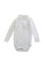 A White Long Sleeve Bodysuits from Petit Bateau in size 6-12M for girl. (Front View)