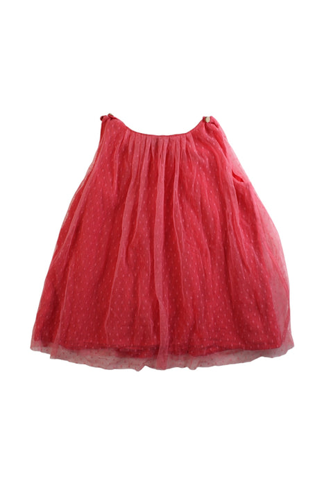 A Pink Sleeveless Dresses from Velveteen in size 2T for girl. (Back View)
