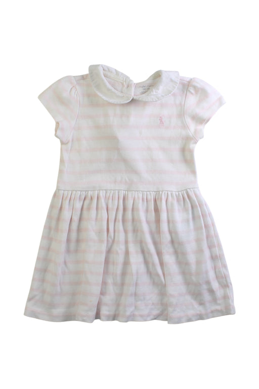 A White Short Sleeve Dresses from Ralph Lauren in size 18-24M for girl. (Front View)