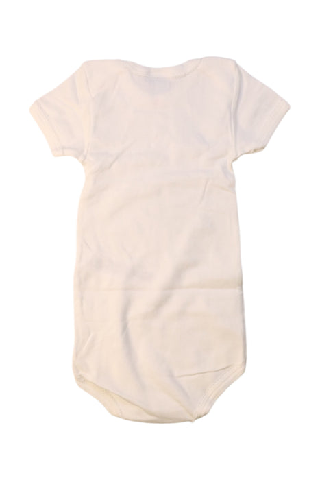 A White Short Sleeve Bodysuits from Petit Bateau in size 12-18M for girl. (Back View)
