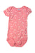 A Pink Short Sleeve Bodysuits from Petit Bateau in size 12-18M for girl. (Front View)