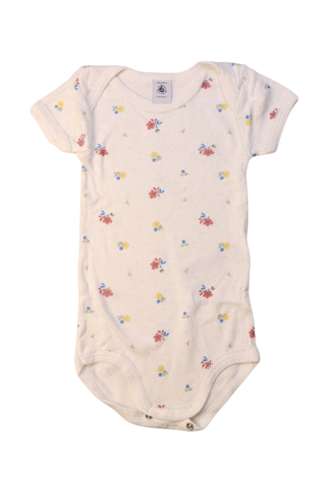 A Multicolour Short Sleeve Bodysuits from Petit Bateau in size 12-18M for girl. (Front View)