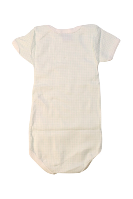 A Ivory Short Sleeve Bodysuits from Petit Bateau in size 12-18M for girl. (Back View)