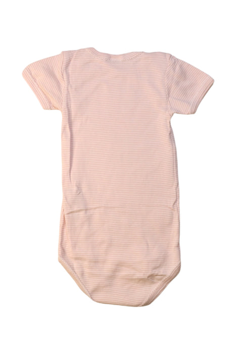 A Peach Short Sleeve Bodysuits from Petit Bateau in size 2T for girl. (Back View)