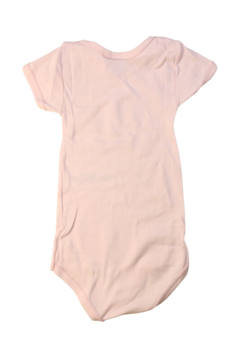 A Pink Short Sleeve Bodysuits from Petit Bateau in size 2T for girl. (Back View)