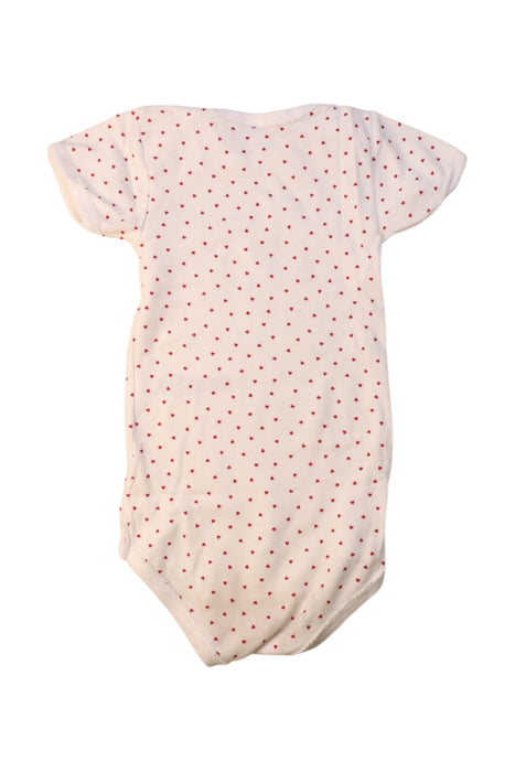 A White Short Sleeve Bodysuits from Petit Bateau in size 2T for girl. (Back View)