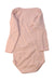A Peach Long Sleeve Bodysuits from Petit Bateau in size 2T for girl. (Back View)