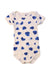 A White Short Sleeve Bodysuits from Petit Bateau in size 12-18M for girl. (Front View)