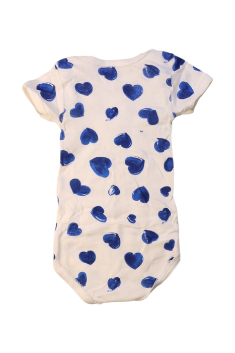 A White Short Sleeve Bodysuits from Petit Bateau in size 12-18M for girl. (Back View)