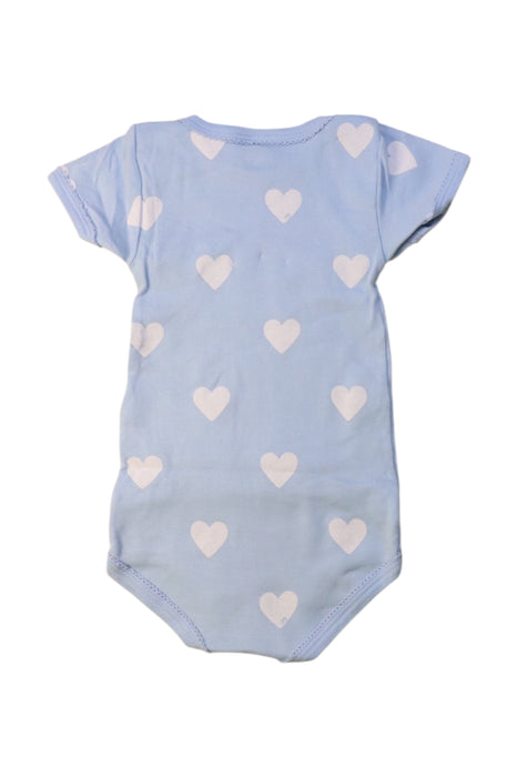 A Blue Short Sleeve Bodysuits from Petit Bateau in size 12-18M for girl. (Back View)