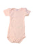 A Pink Short Sleeve Bodysuits from Petit Bateau in size 0-3M for girl. (Front View)