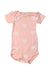 A Pink Short Sleeve Bodysuits from Petit Bateau in size 0-3M for girl. (Front View)
