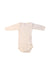 A White Long Sleeve Bodysuits from Petit Bateau in size 0-3M for girl. (Front View)