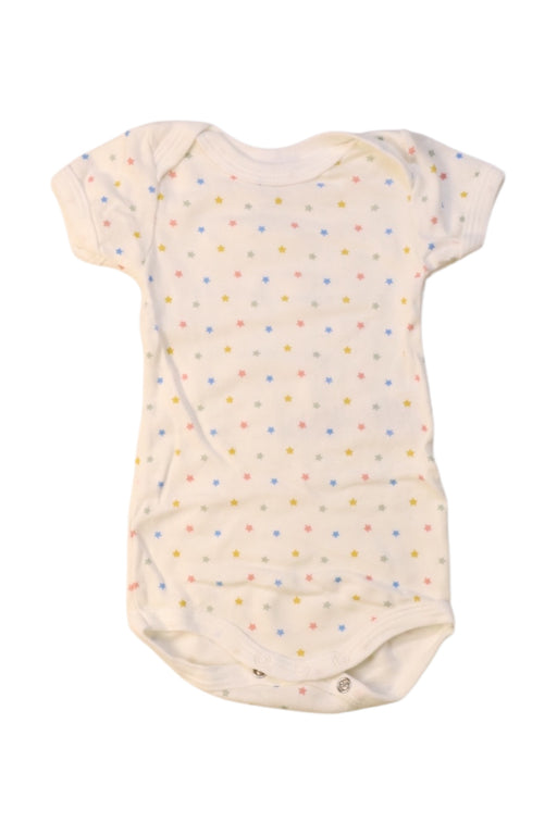A Multicolour Short Sleeve Bodysuits from Petit Bateau in size 0-3M for girl. (Front View)