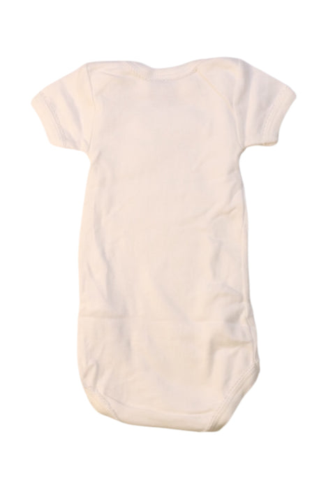 A White Short Sleeve Bodysuits from Petit Bateau in size 0-3M for girl. (Back View)