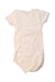 A Ivory Short Sleeve Bodysuits from Petit Bateau in size 12-18M for girl. (Back View)