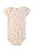 A Multicolour Short Sleeve Bodysuits from Petit Bateau in size 12-18M for girl. (Front View)