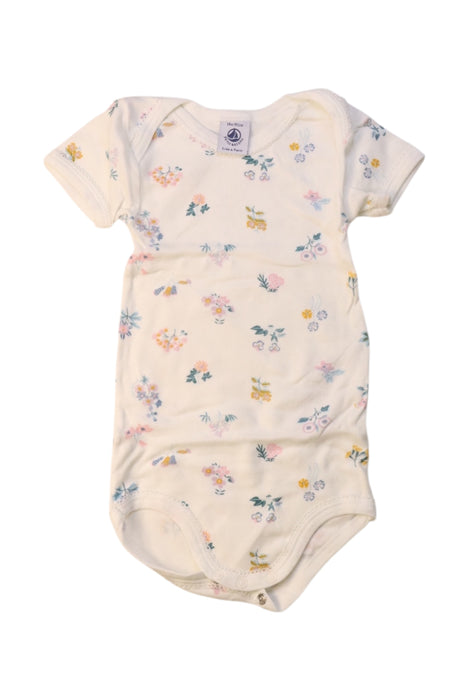 A Multicolour Short Sleeve Bodysuits from Petit Bateau in size 12-18M for girl. (Front View)
