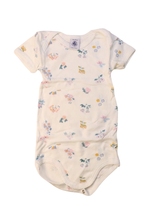A Multicolour Short Sleeve Bodysuits from Petit Bateau in size 12-18M for girl. (Front View)