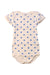 A White Short Sleeve Bodysuits from Petit Bateau in size 12-18M for girl. (Front View)