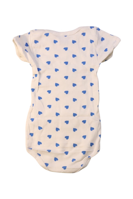 A White Short Sleeve Bodysuits from Petit Bateau in size 12-18M for girl. (Back View)