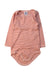 A Orange Long Sleeve Bodysuits from Petit Bateau in size 12-18M for girl. (Front View)