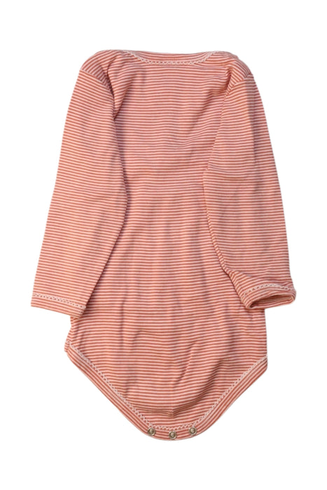 A Orange Long Sleeve Bodysuits from Petit Bateau in size 12-18M for girl. (Back View)