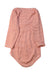 A Orange Long Sleeve Bodysuits from Petit Bateau in size 12-18M for girl. (Back View)