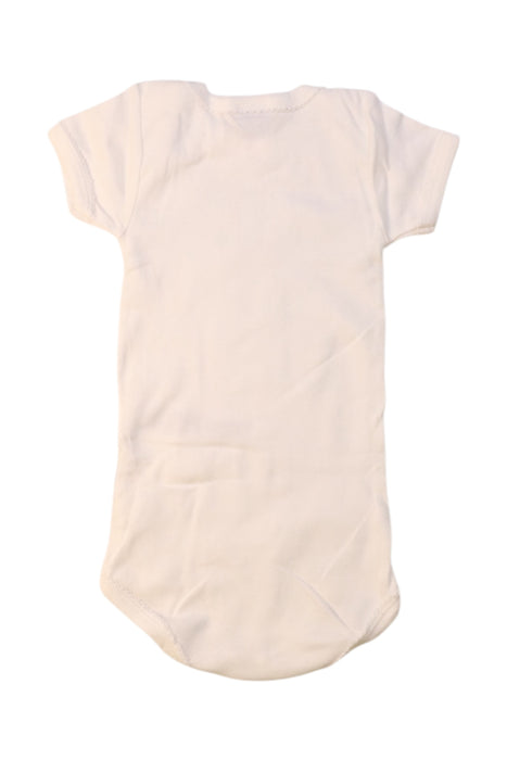 A White Short Sleeve Bodysuits from Petit Bateau in size 6-12M for girl. (Back View)