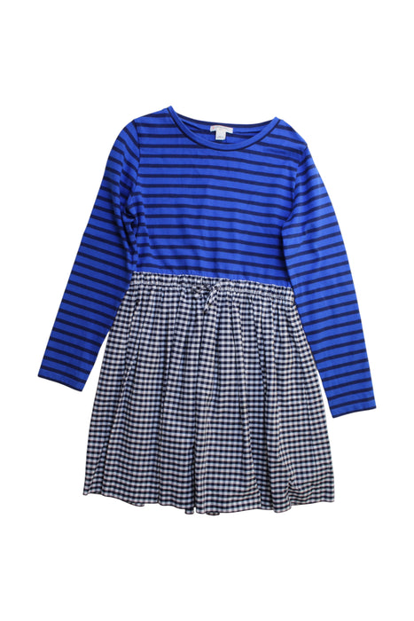 A Blue Long Sleeve Dresses from Crewcuts in size 8Y for girl. (Front View)