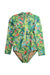 A Multicolor Rash Guards from Crewcuts in size 7Y for girl. (Front View)