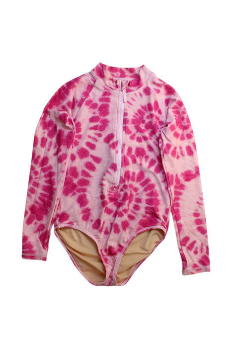 A Pink Rash Guards from Crewcuts in size 8Y for girl. (Front View)