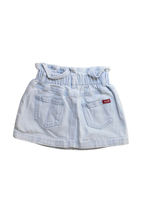 A Blue Short Skirts from Seed in size 7Y for girl. (Back View)