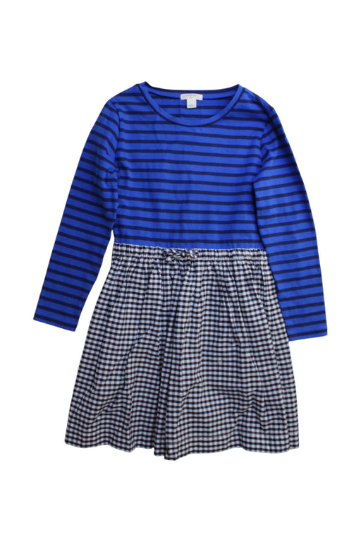 A Blue Long Sleeve Dresses from Crewcuts in size 7Y for girl. (Front View)