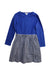 A Blue Long Sleeve Dresses from Crewcuts in size 7Y for girl. (Front View)