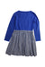 A Blue Long Sleeve Dresses from Crewcuts in size 7Y for girl. (Back View)