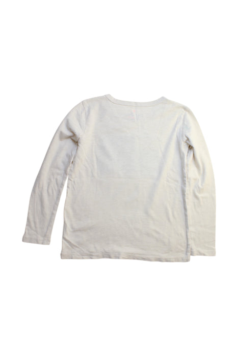 A White Long Sleeve T Shirts from Crewcuts in size 7Y for girl. (Back View)