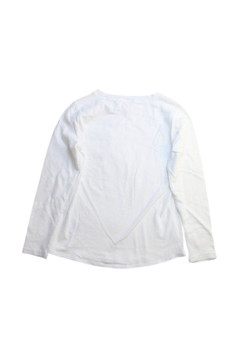 A White Long Sleeve T Shirts from Crewcuts in size 7Y for girl. (Back View)