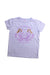 A Purple Short Sleeve Tops from Crewcuts in size 7Y for girl. (Front View)