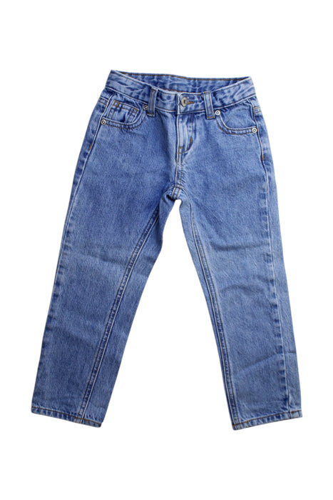 A Blue Jeans from Seed in size 4T for boy. (Front View)