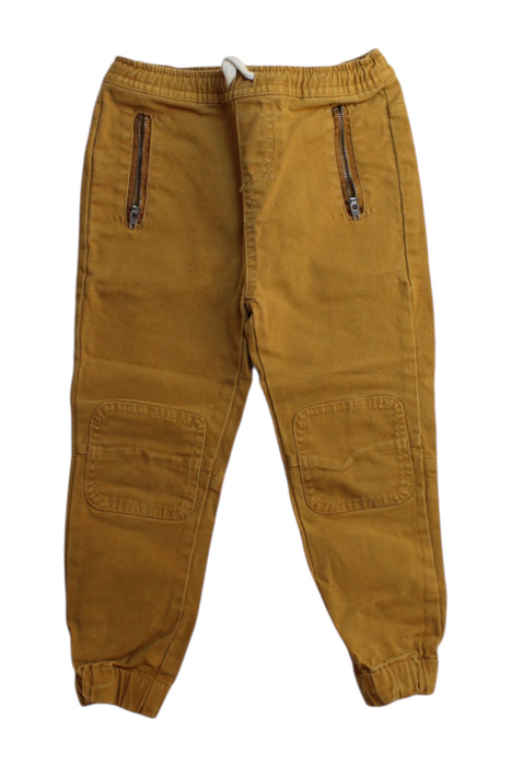 A Brown Casual Pants from Seed in size 4T for boy. (Front View)