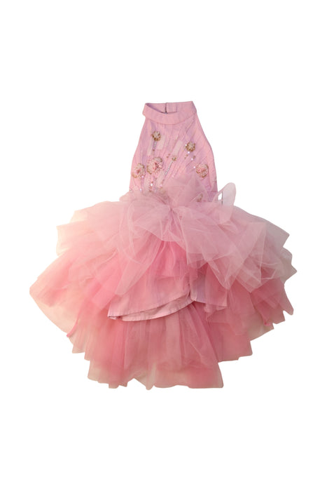 A Pink Sleeveless Dresses from Tutu Du Monde in size 2T for girl. (Front View)