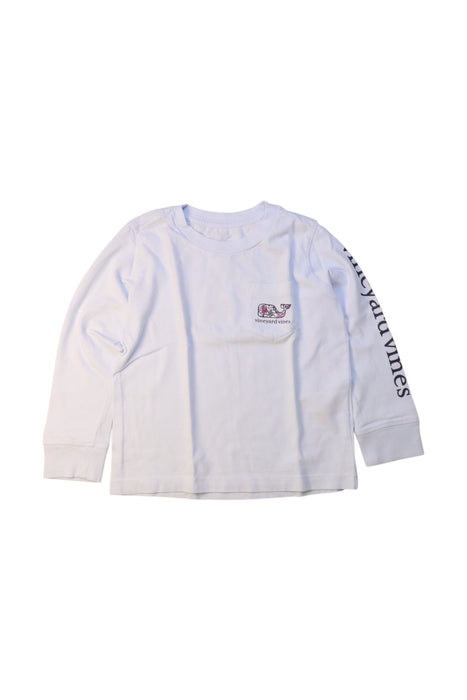 A White Long Sleeve T Shirts from Vineyard Vines in size 2T for girl. (Front View)