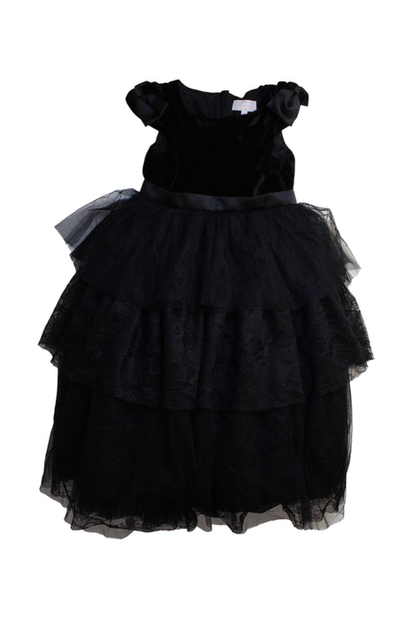 A Black Sleeveless Dresses from Nicholas & Bears in size 6T for girl. (Front View)