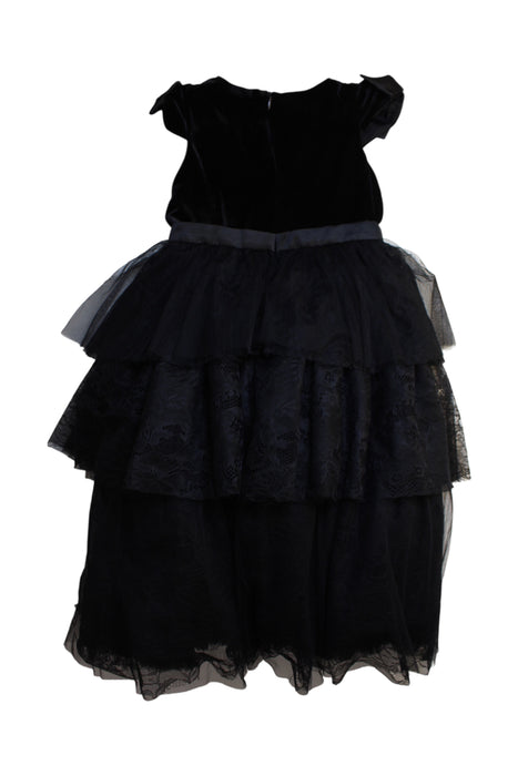 A Black Sleeveless Dresses from Nicholas & Bears in size 6T for girl. (Back View)